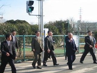 2012年1月27日　埼玉学園前信号落成式（３）